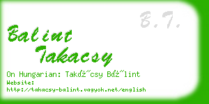balint takacsy business card